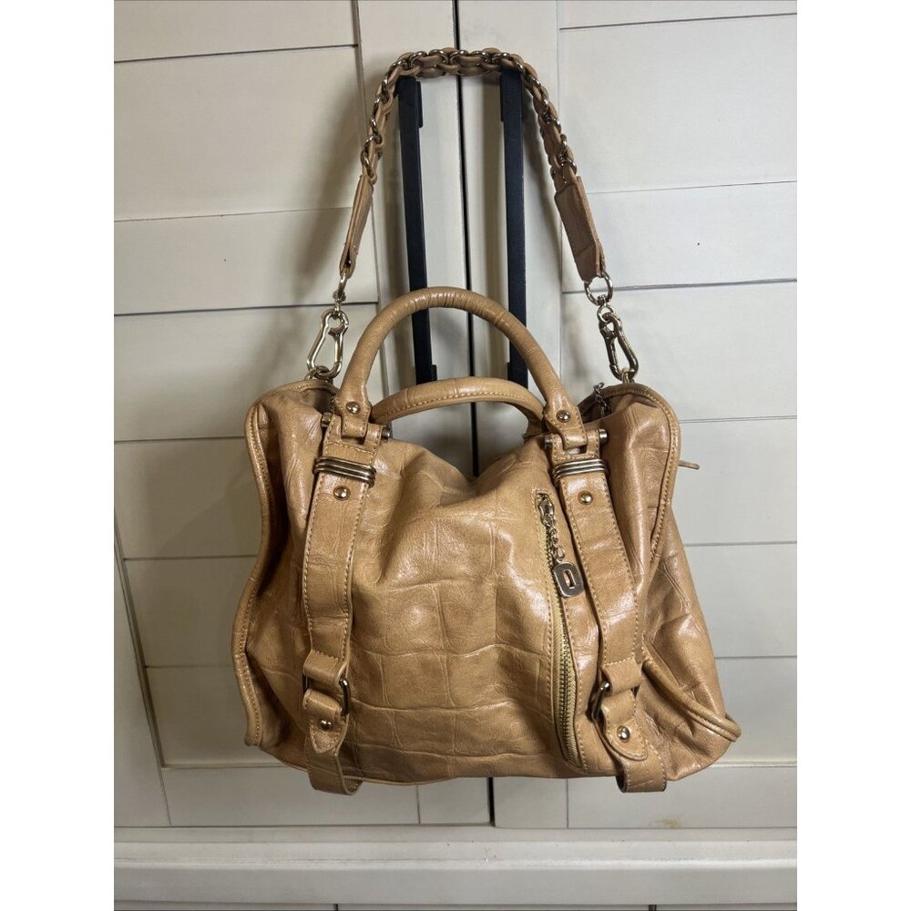 “O BAG “ ITALIAN MADE BAG Croc Embossed Buckle Style Handbag Shoulder Bag